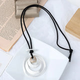 Vintage Long Chains Necklace for Women Gothic Jewelry Chokers Pendants