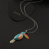 Vintage Woodpecker Pendant Necklace for Women