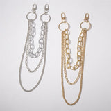 Vintage Metal Rock Trousers Hipster Keychain Ring Clip Tassel Keychains