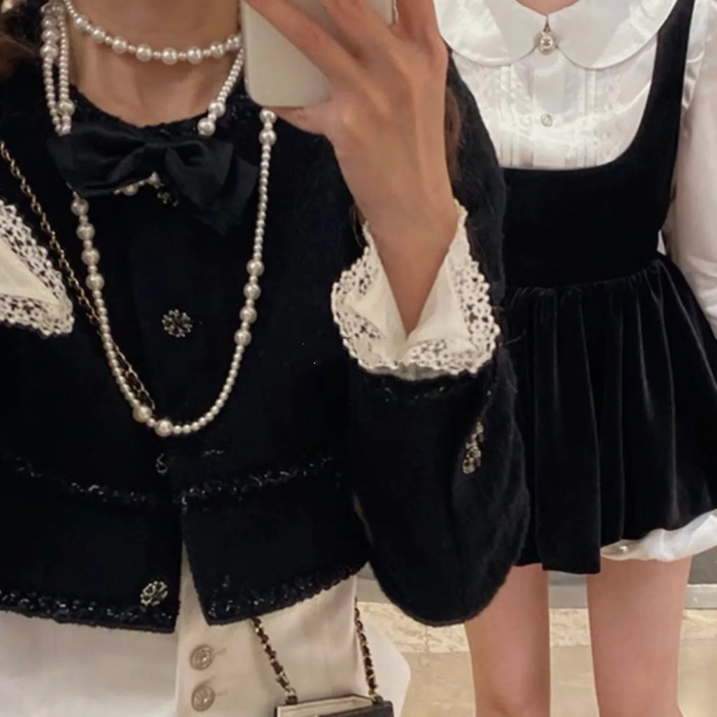 Long Pearl Necklace for Women Fake Pearls Dress Necklaces Sweater Chain