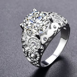 Vintage Zircon Ring Romantic Jewelry Gift