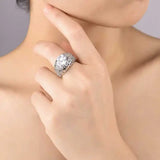 Vintage Hollow Zircon Ring Romantic Gift