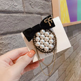 Vintage Small Fragrance Hat Flower Brooch Woman Pearl Spring Brooches