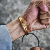 Vintage Male Bangle Stainless Steel Bracelet Roman Numeral Punk Jewelry