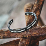 Vintage Male Bangle Stainless Steel Bracelet Roman Numeral Punk Jewelry