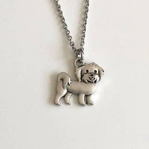 Vintage Maltese Terrier Dog Pendant for women