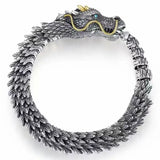 Vintage Men's Dragon Bracelet, Metal Bracelet for Men