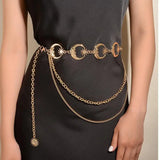 Vintage Metal Belts For Women Harajuku Punk High Waist Chain Gothic Belts