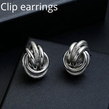 Vintage Clip-On Earrings for Women Charm Ear Clips Bijoux Brincos