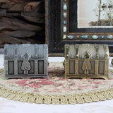 Vintage Metal Jewelry Box Zinc Alloy Small Jewelry Storage Box