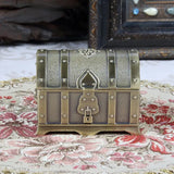 Vintage Metal Jewelry Box Zinc Alloy Small Jewelry Storage Box