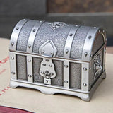 Vintage Metal Jewelry Box Zinc Alloy Small Jewelry Storage Box