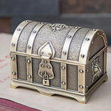 Vintage Metal Jewelry Box Zinc Alloy Small Jewelry Storage Box