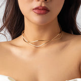 Vintage Metal Wire Torques Choker Necklace Collar Punk Grunge Jewelry