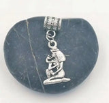 Vintage Metal Witch Broom Girl Charms Pendant DIY Jewelry Accessories
