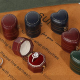 Vintage Mini Ring Box Jewelry Gift Packaging Box Portable Storage