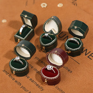 Vintage Mini Ring Box Jewelry Gift Packaging Box Portable Storage
