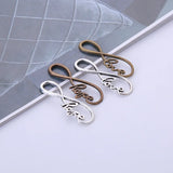 Vintage Infinity Heart Bar Charms Pendant DIY Jewelry Findings