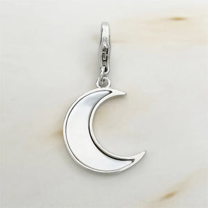 Vintage Moon & Star Charm Pendant 925 Sterling Silver Jewelry