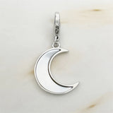 Vintage Moon & Star Charm Pendant 925 Sterling Silver Jewelry