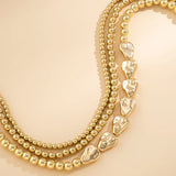 Vintage Multilayer CCB Ball Chain Necklace for Women