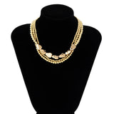 Vintage Multilayer CCB Ball Chain Necklace for Women