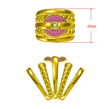 Vintage Multilayer Cubic Zirconia Rings Women Jewelry