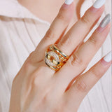Vintage Multilayer Cubic Zirconia Rings Women Jewelry