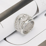 Vintage Multilayer Cubic Zirconia Rings Women Jewelry