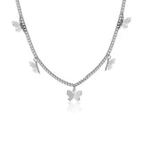 Vintage Multilayer Butterfly Necklace for Women Boho Jewelry Gift