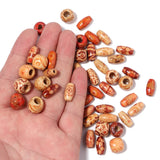 Vintage Big Hole Wood Beads Kit for DIY Jewelry
