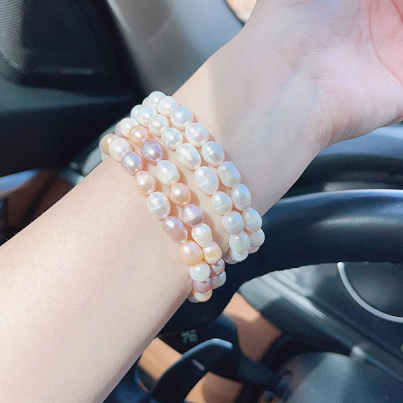 Vintage Freshwater Pearl Bracelet Baroque Pearl Daily Jewelry