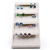 Vintage Linen Fabric 4-tier Ladder Display Stand Rack