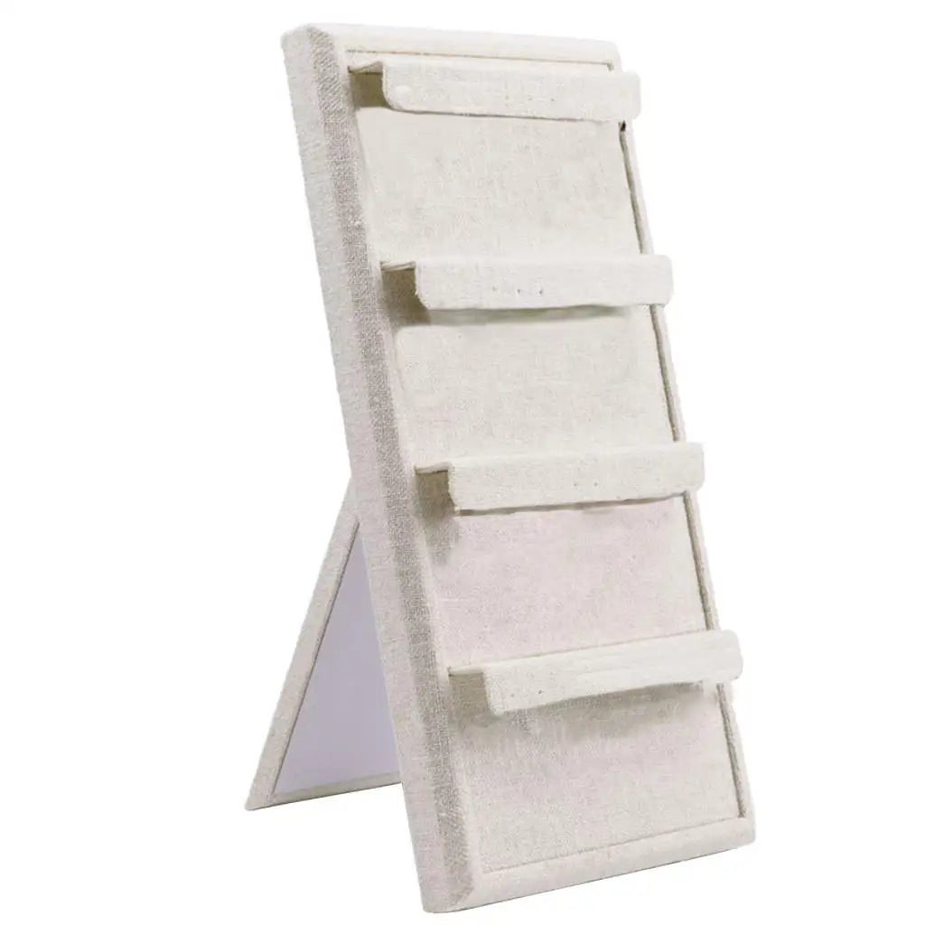 Vintage Linen Fabric 4-tier Ladder Display Stand Rack
