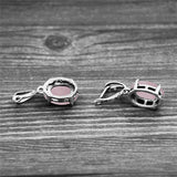 Vintage Natural Stone Claw Pendant Earrings