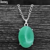 Vintage Natural Quartz Jades Amethysts Claw Pendant Necklaces Antique Silver