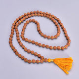Vintage Rudraksha 108 JapaMala Necklace Men Buddhist Prayer Reiki Healing
