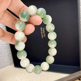 Vintage Natural Stone Bracelets Green Bead Charm Chain Boho Jewelry Gift
