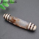 Vintage Natural Stone Tibetan Dzi Agates Stone Carved Dragon Head Pendant