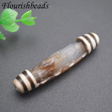 Vintage Natural Stone Tibetan Dzi Agates Stone Carved Dragon Head Pendant