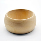 Vintage Natural Wood Wide Bracelet Flat Wooden Bracelet DIY Jewelry