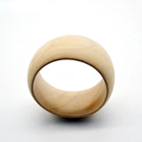 Vintage Natural Wood Wide Bracelet Flat Wooden Bracelet DIY Jewelry