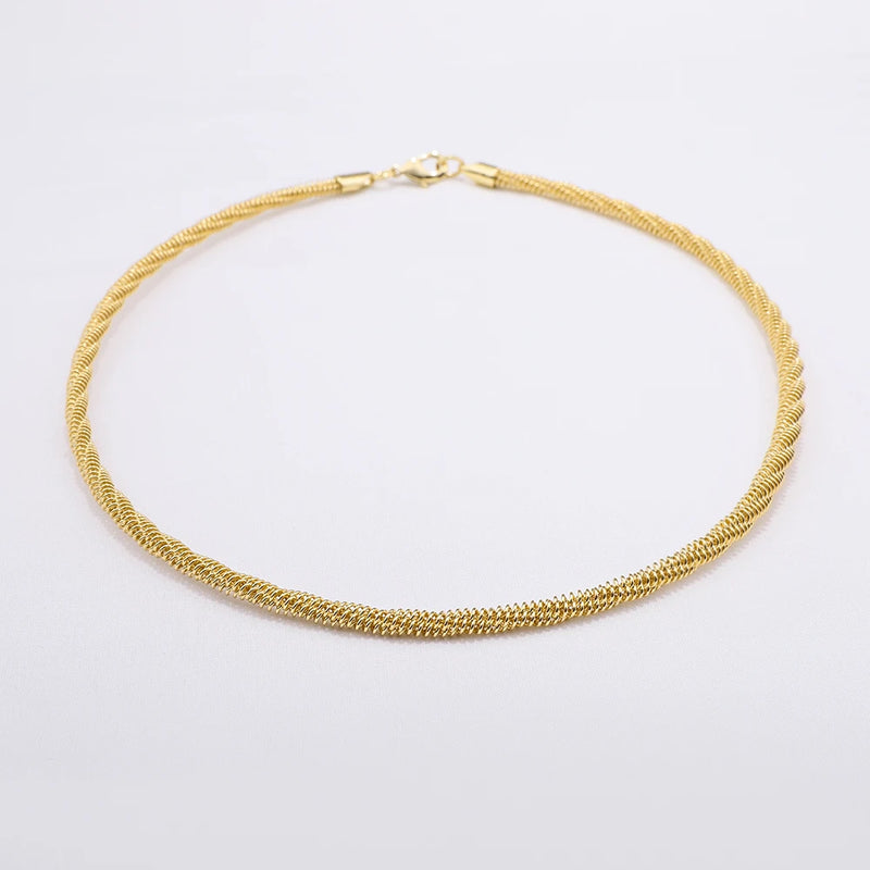 Vintage Chain Necklace Dubai Jewelry Lady Wedding Party Gift