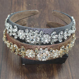 Vintage Crystal Flower Wedding Tiara Crown Headband Bride Hair Accessory