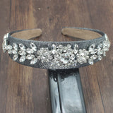 Vintage Crystal Flower Wedding Tiara Crown Headband Bride Hair Accessory