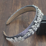Vintage Crystal Flower Wedding Tiara Crown Headband Bride Hair Accessory