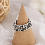 Vintage 925 Silver Zodiac Animal Open Ring For Women Bague