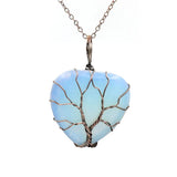 Vintage Opal Necklaces Set - Wire Crystal Moon Necklace