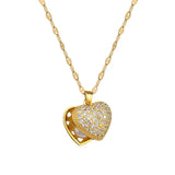 Vintage Heart Pearl Pendant Necklace for Women Boho Choker