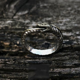 Vintage Snake Ring Men Jewelry Adjustable S925 Tail Finger Access